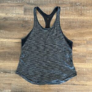 Lululemon black tank top size 8 with mesh back